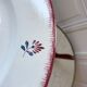 Round dish Digoin Sarreguemines model "Line" years 20-30