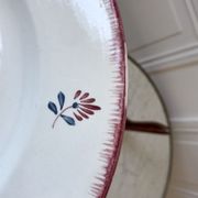 Round dish Digoin Sarreguemines model "Line" years 20-30