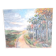 Large old oil painting depicting a landscape.
