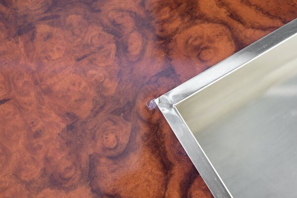 Table basse '' Alveo ''  attribuée à Willy Rizzo pour Mario Sabot, Italie