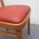 Set of 4 chairs 1950s, beechwood and leatherette