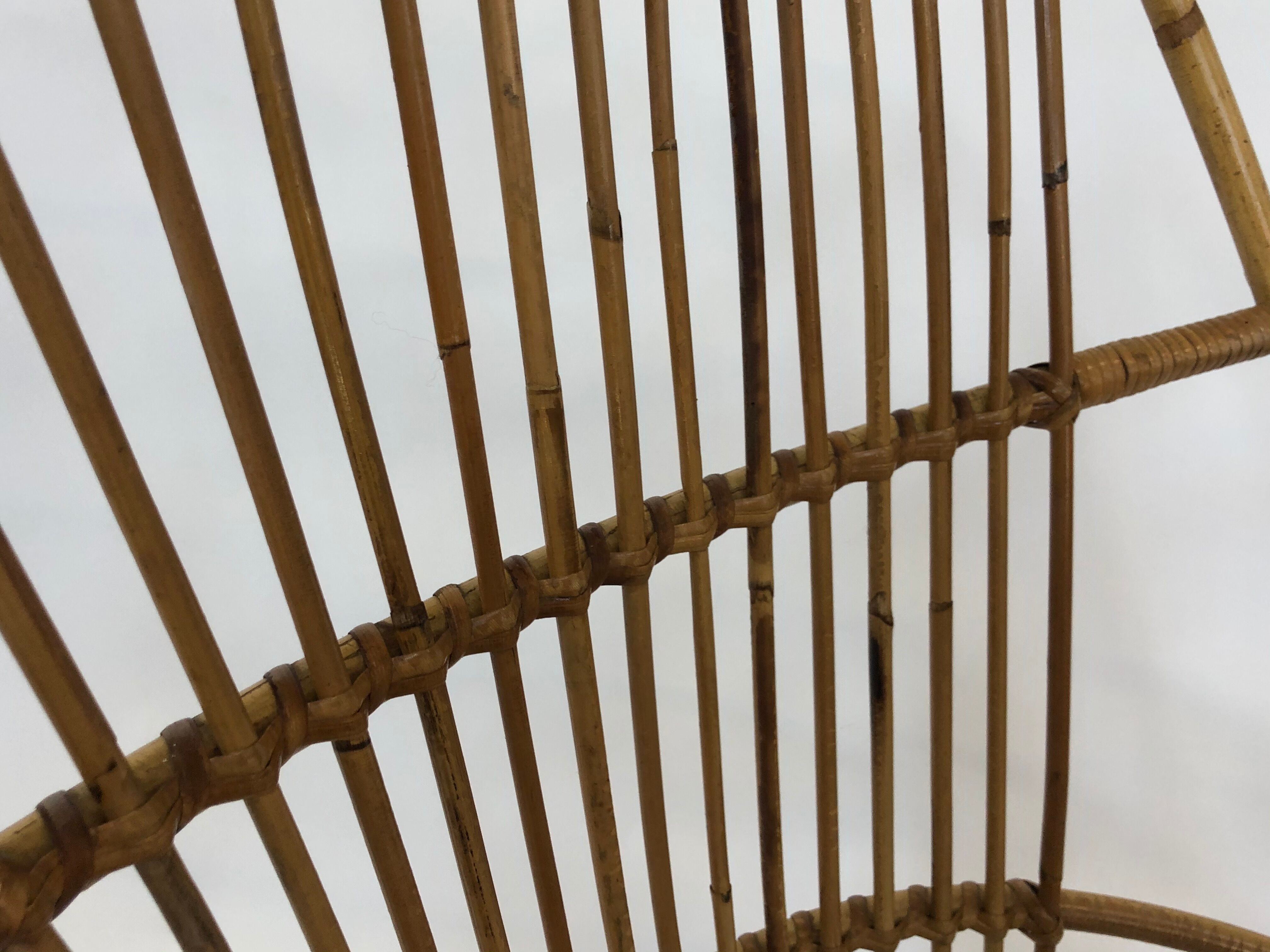 Rohe Noordwolde rattan chair, 1960, Netherlands XL siz