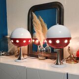 Pair of Space Age Cocci Ball Lamps