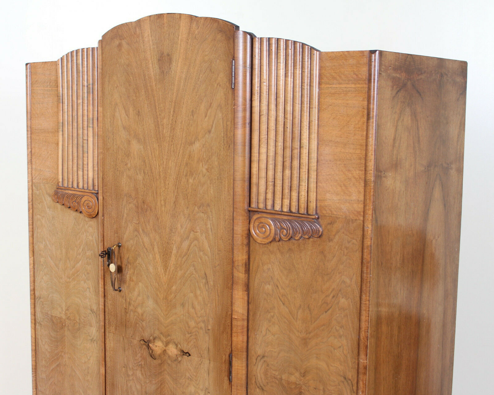 Walnut wardrobe art deco period