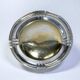 Art Deco silver-plated metal tray on pedestal, circa 1930