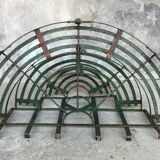 Metal half-moon plant holder - twentieth century