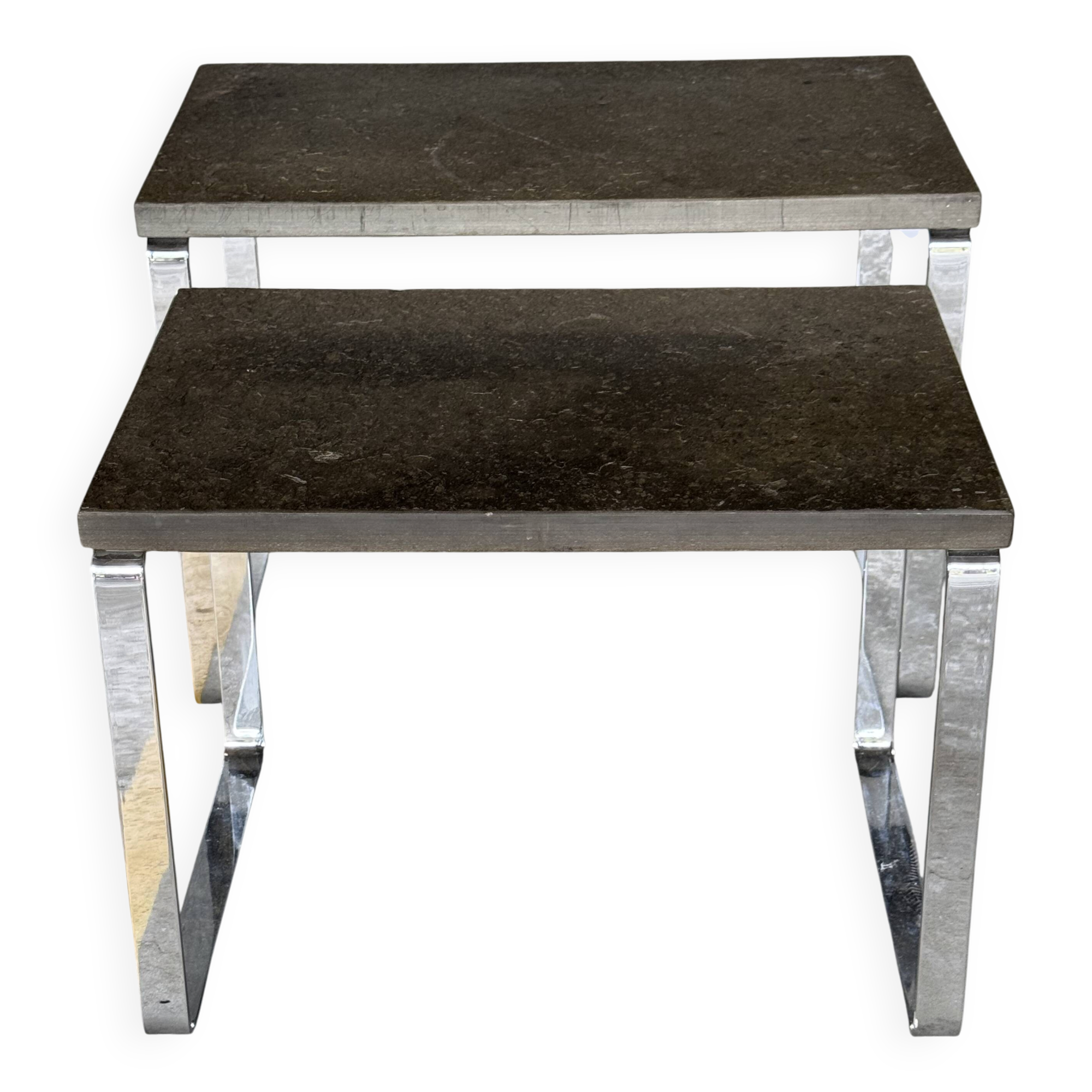 Nest of Draenert Slate Stone Tables