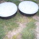 Pair of bubble glass ceiling lights by Staff 1960-70
