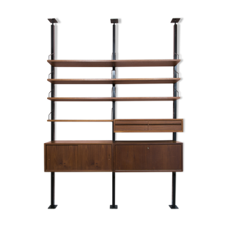 Poul Cadovius royal system teak wall unit, Denmark 1960