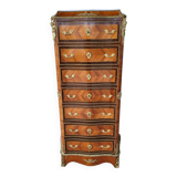 Semainier  secrétaire napoléon iii en marqueterie xixème
