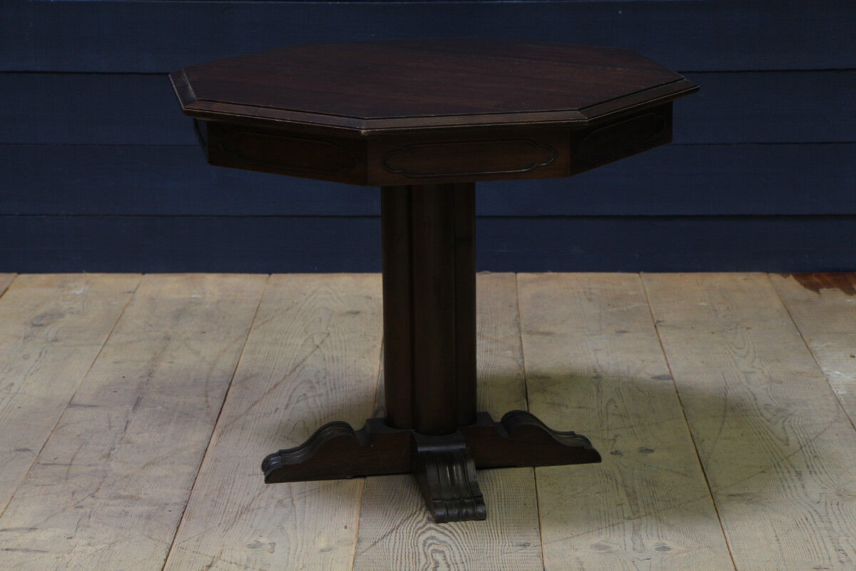 Dining table pedestal table wooden