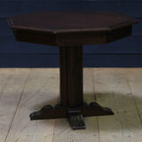 Dining table pedestal table wooden