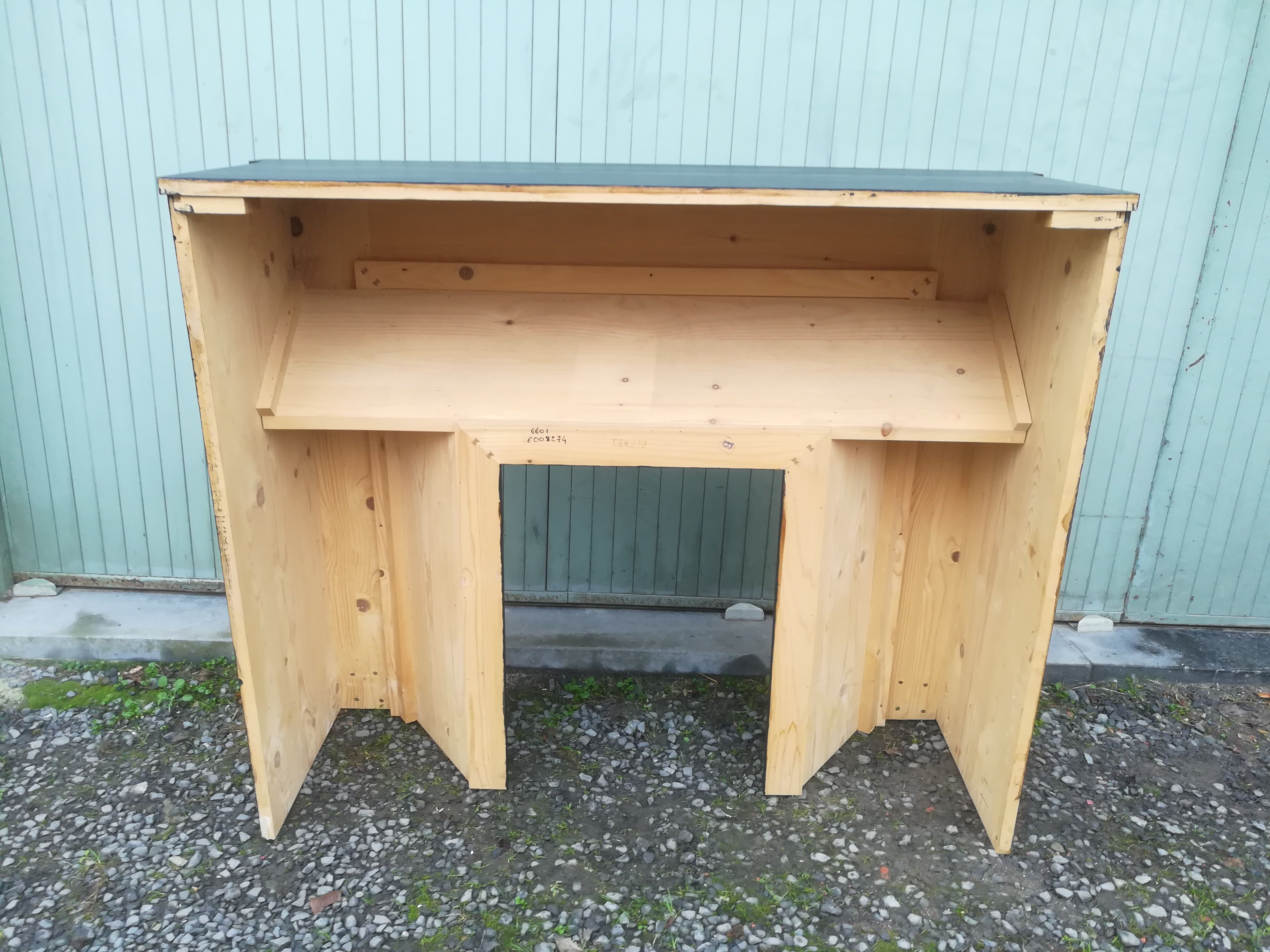 Black patina fireplace coat