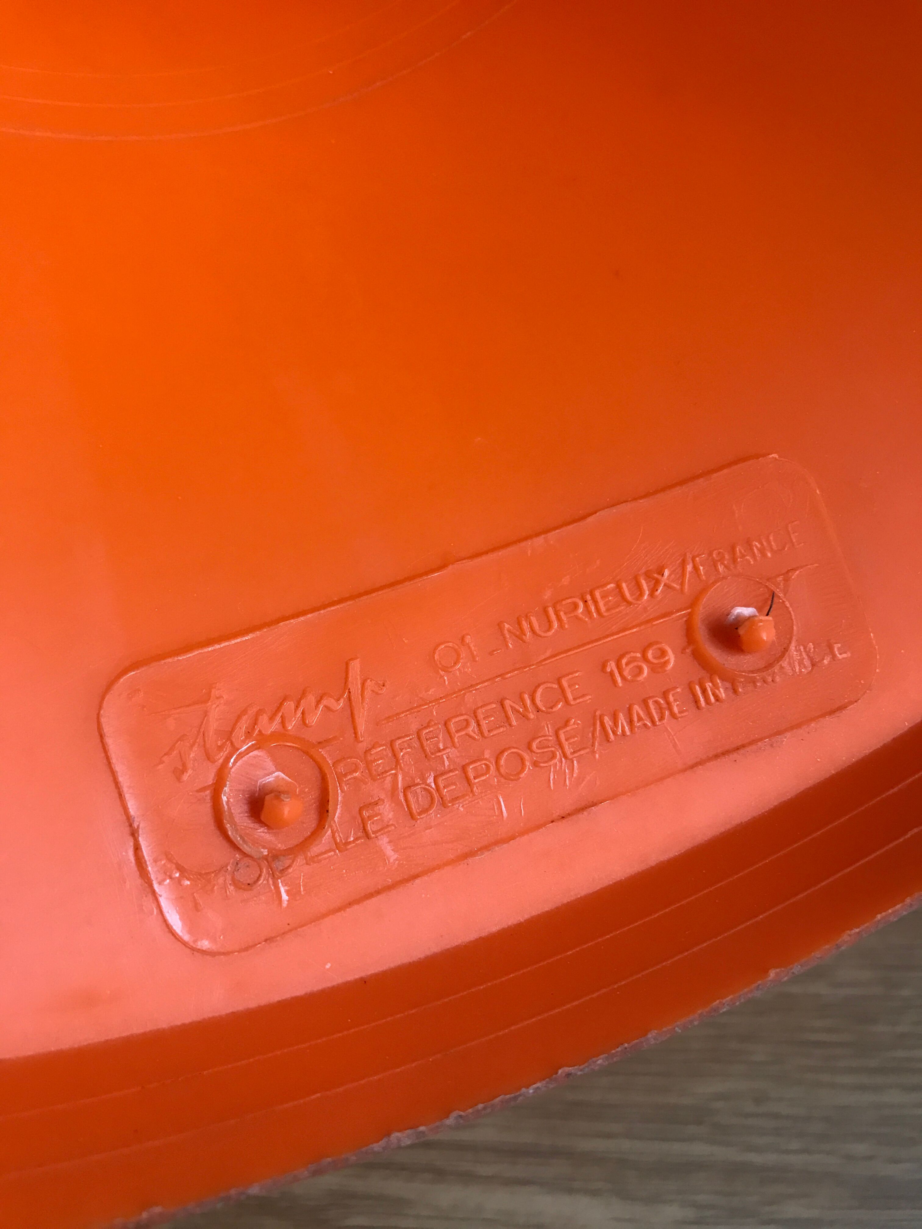 Vintage stool tam tam orange by Stamp