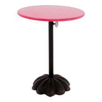 Table d'appoint « Daisy » Plateau en métal rose