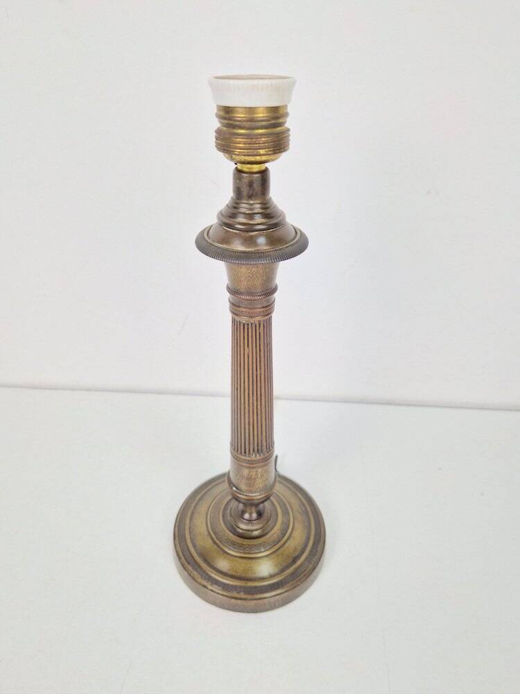 Vintage Empire Bronze Table Lamp, France, 1890s