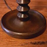 Pair of brutalist 40s lamps