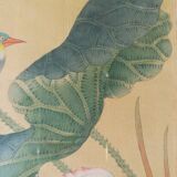 Deux peintures chinoises vintage sur soie