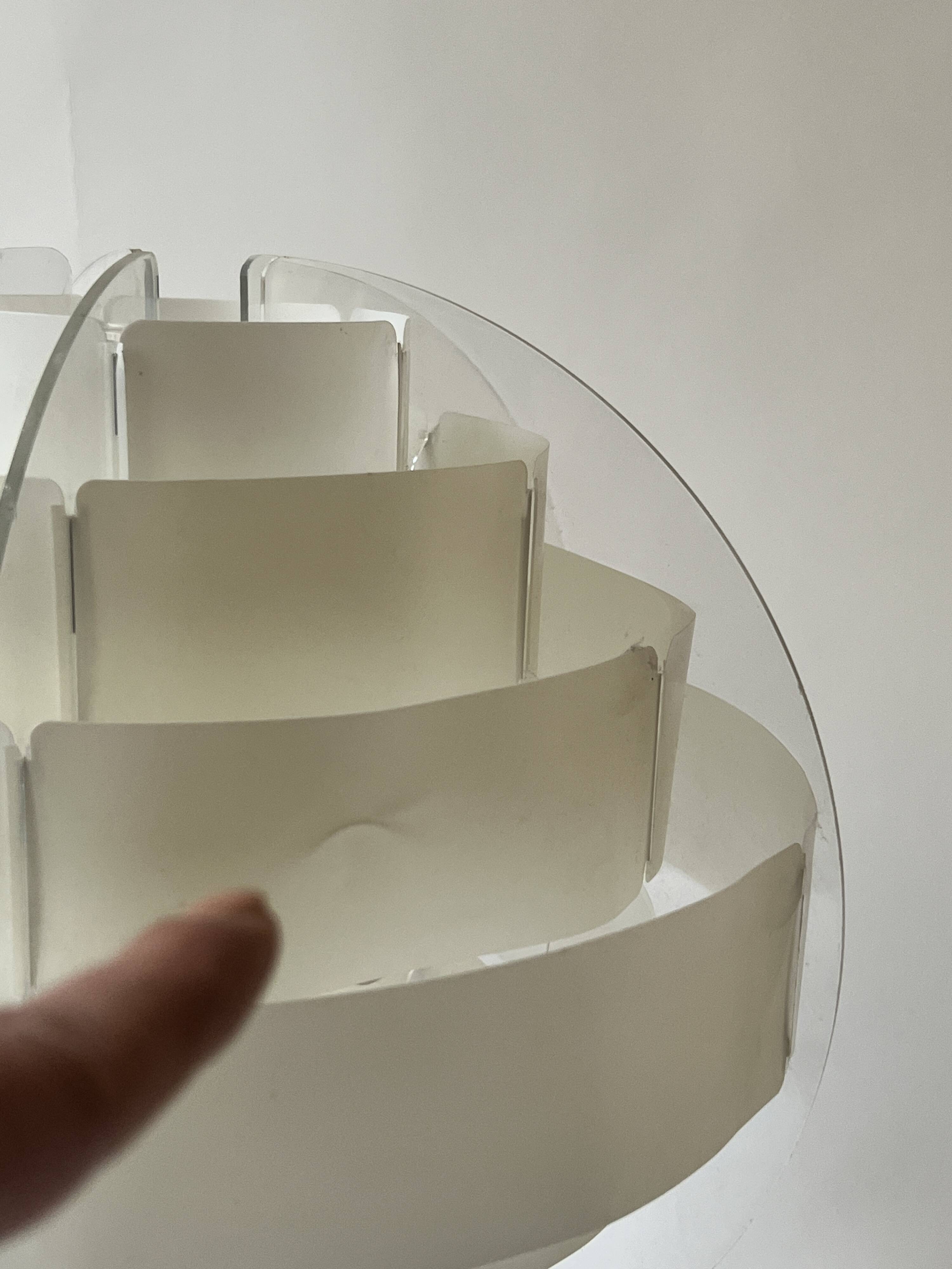 Lampe de table en plexiglas par L.BRYLLE & P.JACOBSEN, Danemark design 1960