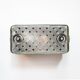 Old wall lamp in cast aluminum and squared glass