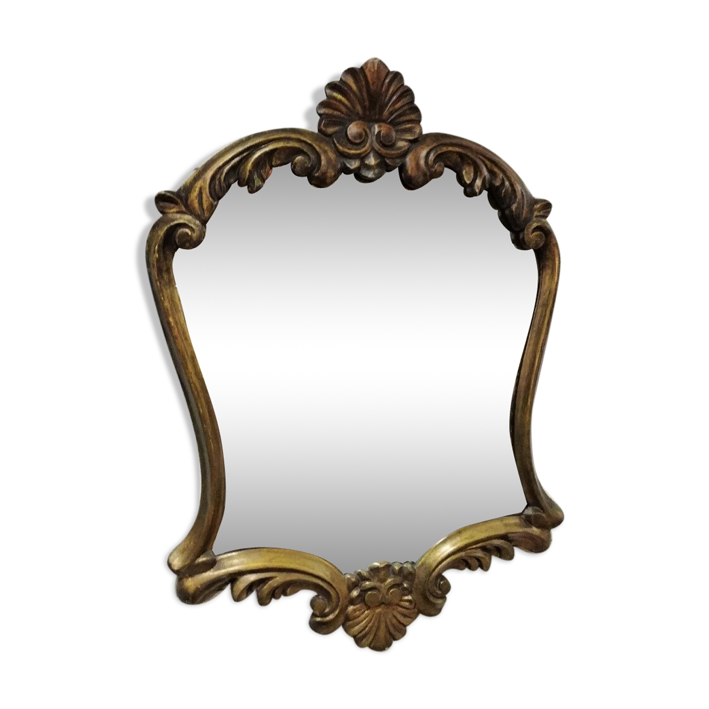 Golden mirror 77x56cm