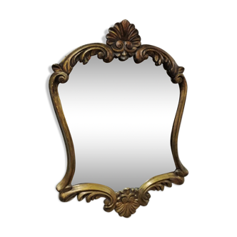 Golden mirror 77x56cm