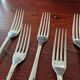 Christofle - Set of 8 table forks model Japan in silver-plated metal