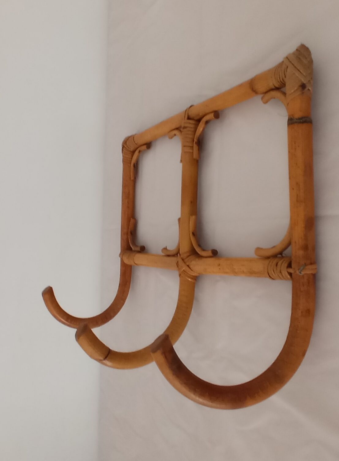 Vintage bamboo coat rack