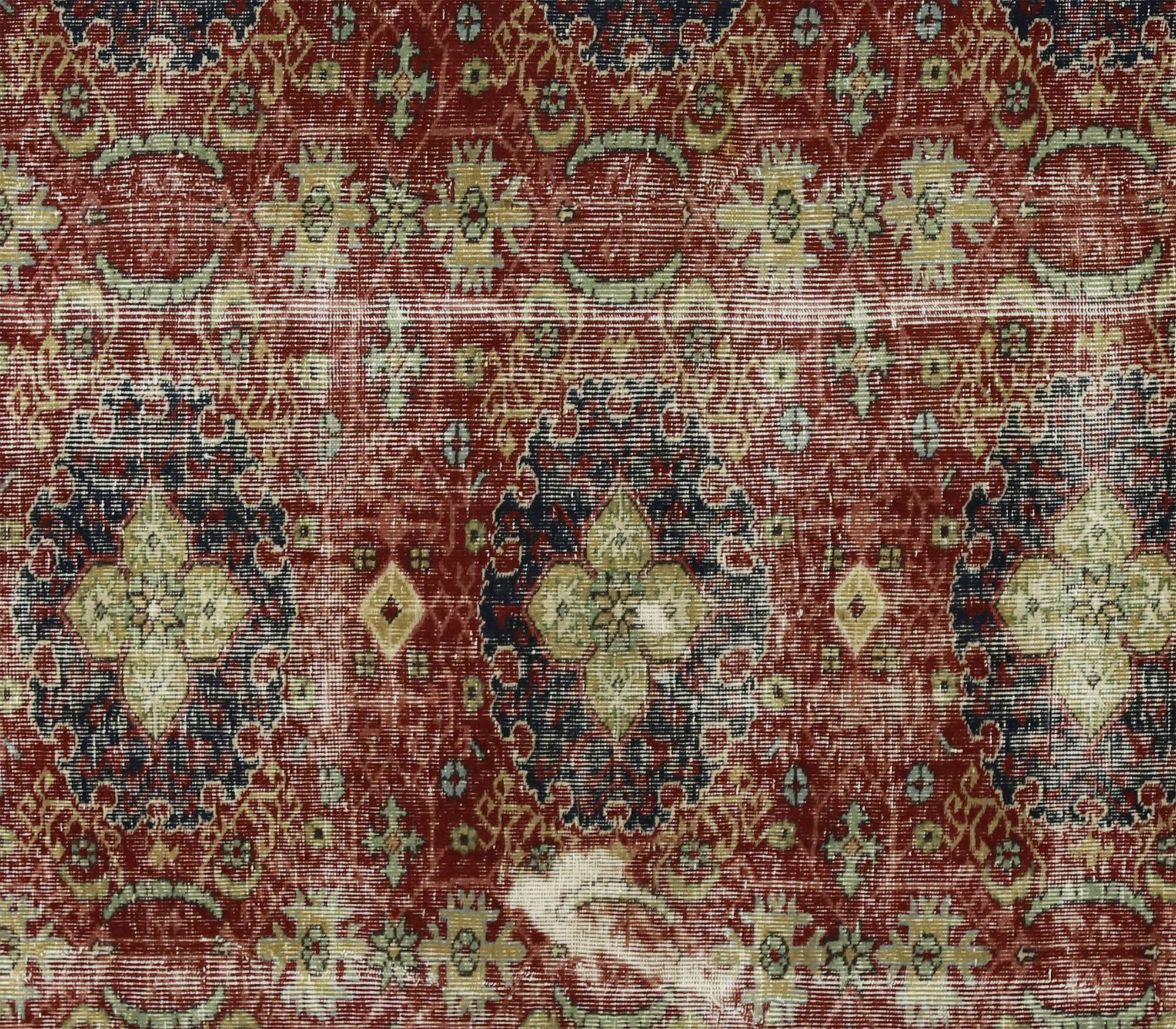 One-of-a-kind turkish handwoven vintage rug - rustic vintage charm 276x 174 cm