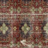 One-of-a-kind turkish handwoven vintage rug - rustic vintage charm 276x 174 cm