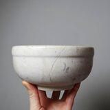 Vintage 20th-century natural marble bowl or decorative dish.