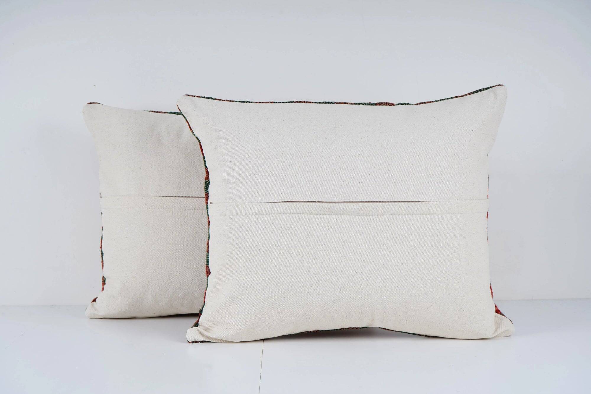 Set of 2 vintage kilim cushion covers 51x61 cm