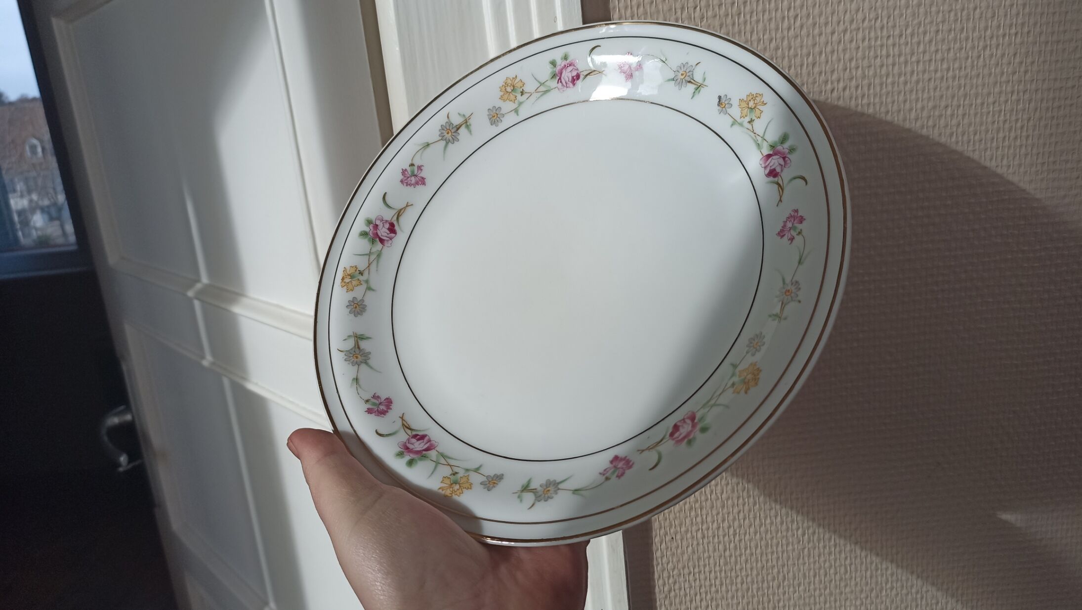 6 flat porcelain plates from Châtres-sur-Cher - Lot n°2