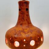 Fat Lava keramiek hanglamp, oranje tinten, jaren 50