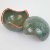 Small enamelled ceramic box empty pocket