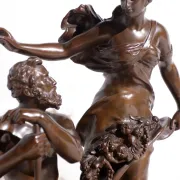 Adrien-Etienne Gaudez (1845-1902) bronze 'La Fortune récompense le travail'