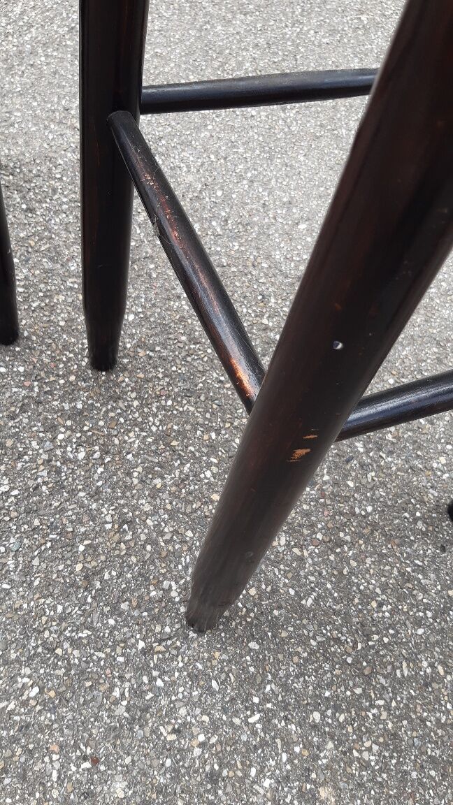 Pine bar stools 1980