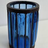 Embedded blown glass vase