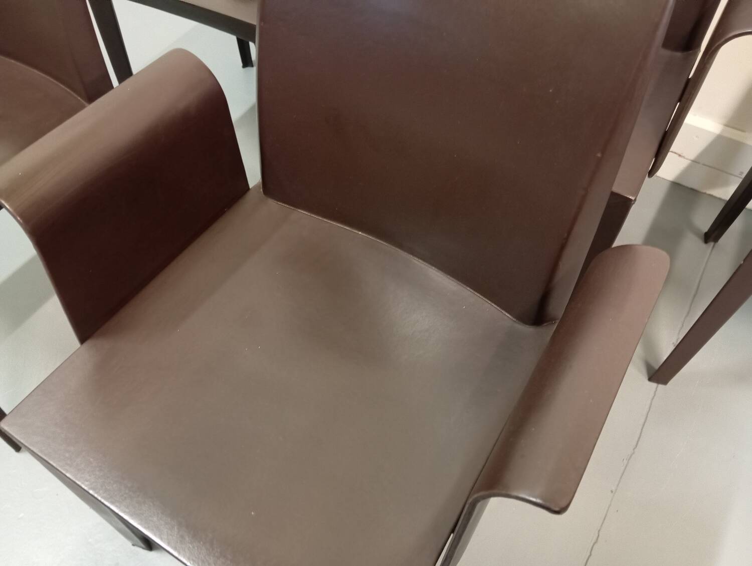 Lola leather chair/armchair designed by Poltrona Frau