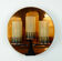 Mid century sconce wall lamp copper metal glass
