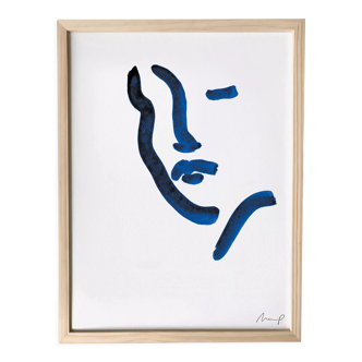 Illustration "Blue Portrait 6"