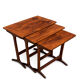 Nesting tables in rosewood by Kai Kristiansen
