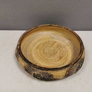 Large ceramic dish by Jette Hellerøe, Denmark, 1970s.