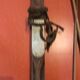 Pair of old skis and poles