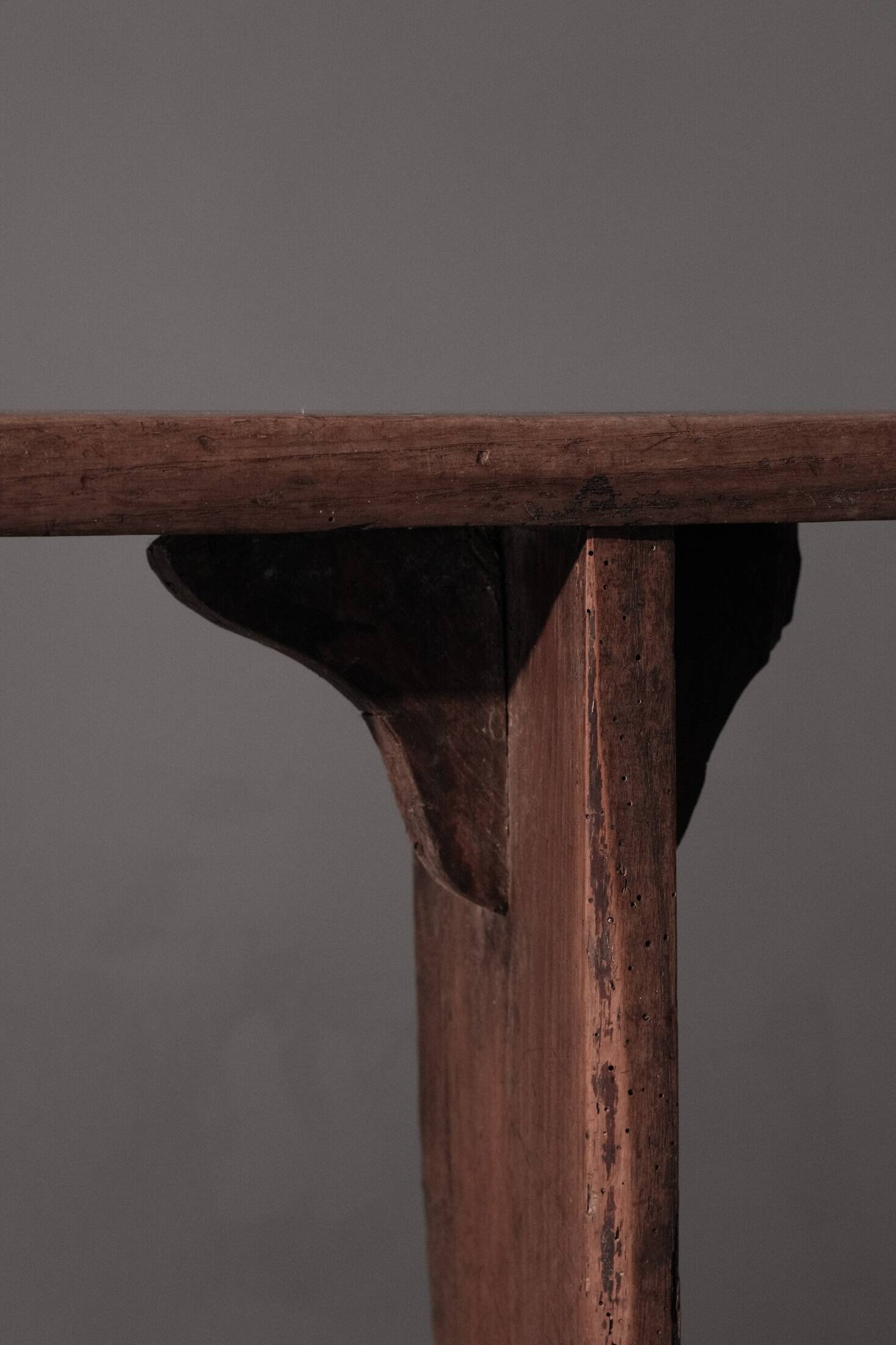 Farmhouse bench in chestnut wood