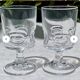 6 petits verres en cristal trempé d'environ 10 cl
