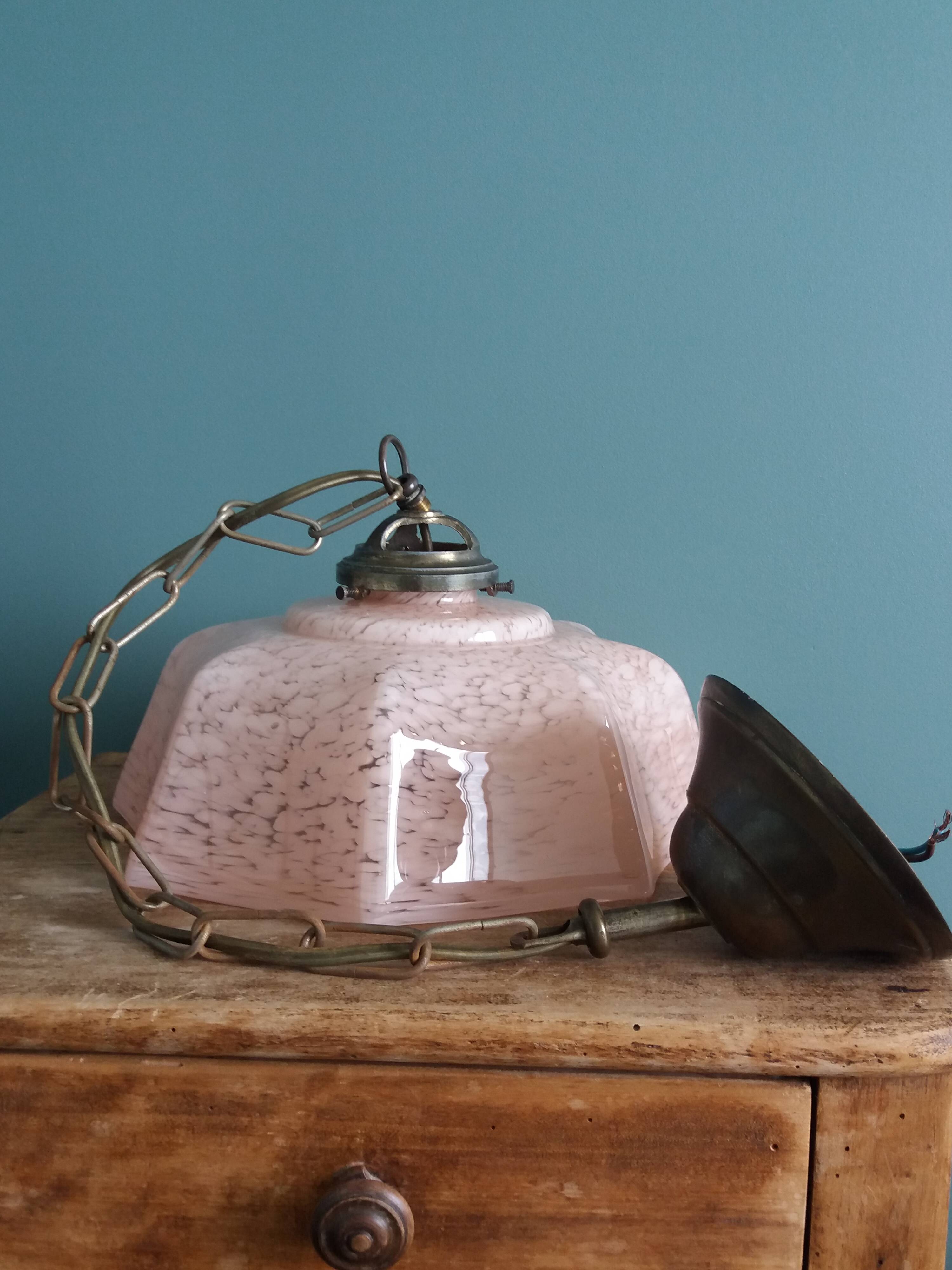 Clichy glass lampshade pendant light