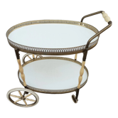 Vintage ivory and brass service