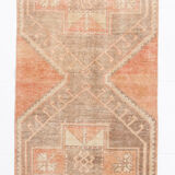 Orange and brown runner rug 78x393cm