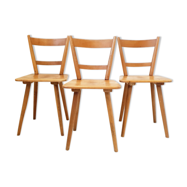 Suite de 3 chaises de Adolf Schneck 1940 vintage — Beyit